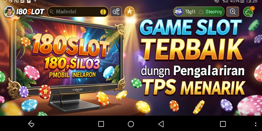 Tampilan menarik dari gameplay 180SLOT saat berputar.