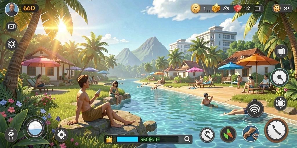 Tampilan gameplay seru dari 66D dengan grafis menawan.