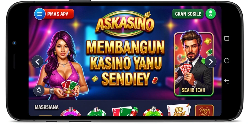 Tampilan gameplay seru dari ASKASINO saat membangun kasino.
