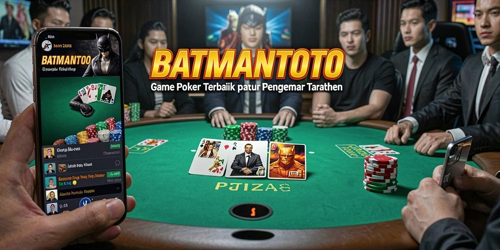 Tampilan gameplay Poker yang mendebarkan di BATMANTOTO.
