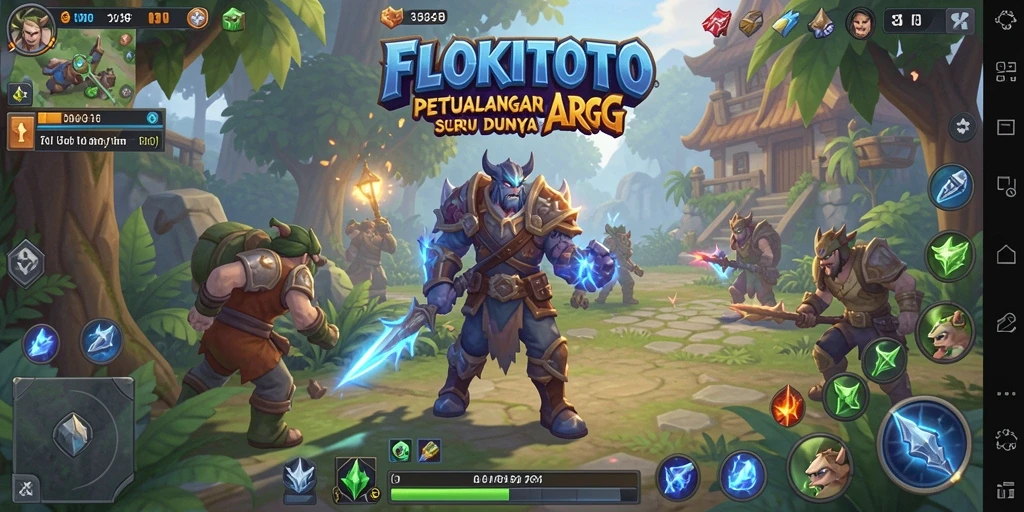 Tangkapan layar gameplay seru dalam FLOKITOTO yang menampilkan aksi penuh tantangan.
