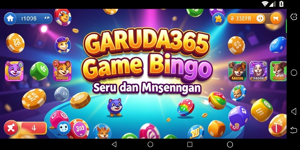 Tampilan gameplay Bingo GARUDA365 yang seru dan interaktif.