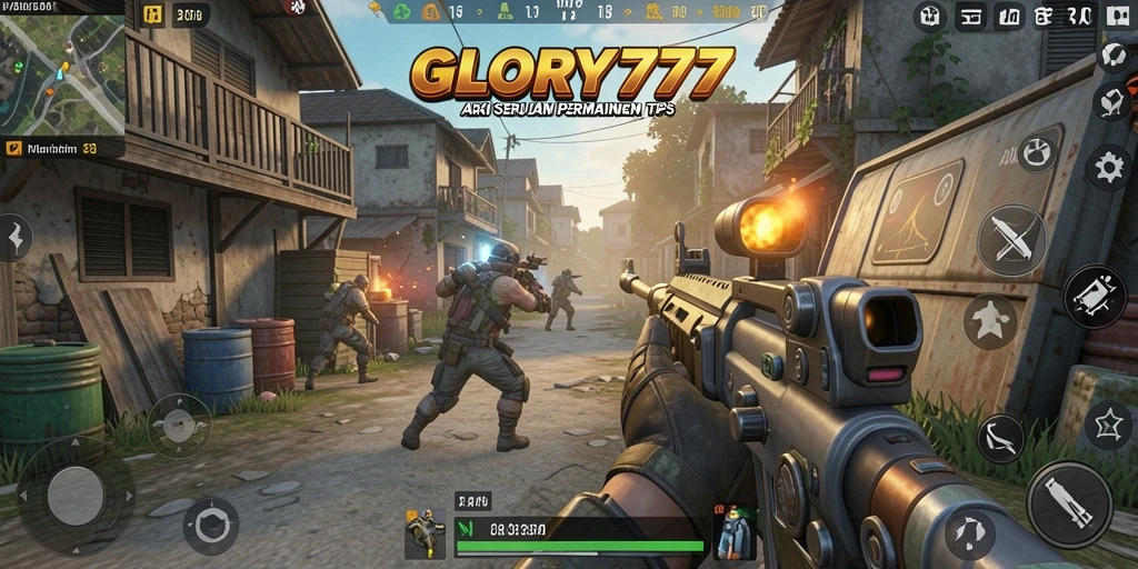 Gameplay menegangkan pada GLORY777 dengan pertarungan seru antar karakter.