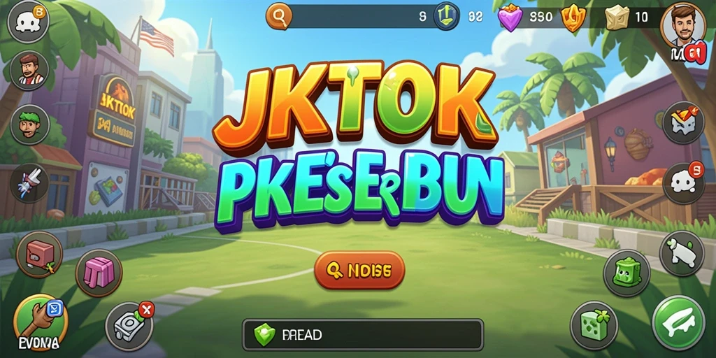 Screenshot gameplay JKTOK menampilkan karakter dan sumber daya yang menarik.