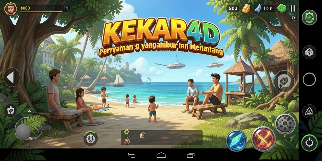 Tampilan gameplay KEKAR4D yang penuh warna dan menarik.