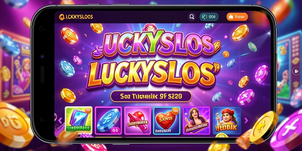 Screenshot gameplay LUCKYSLOTS yang menampilkan putaran seru dan tema menarik.