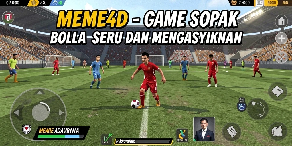 Tangkapan layar menunjukkan gameplay seru di MEME4D.