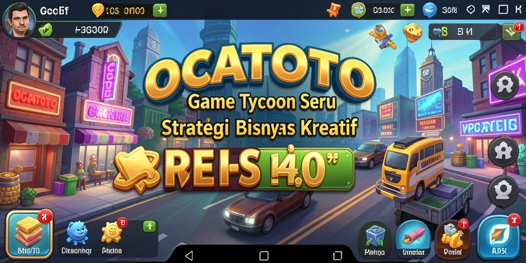 Tampilan gameplay OCATOTO yang menarik dan penuh strategi Tycoon.