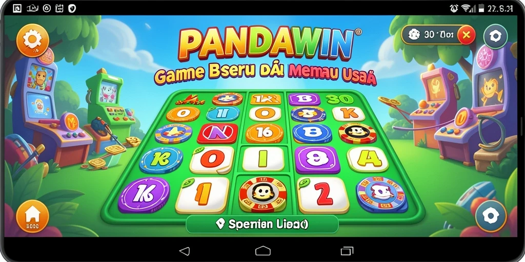 Tampilan gameplay Bingo yang seru di PANDAWIN.