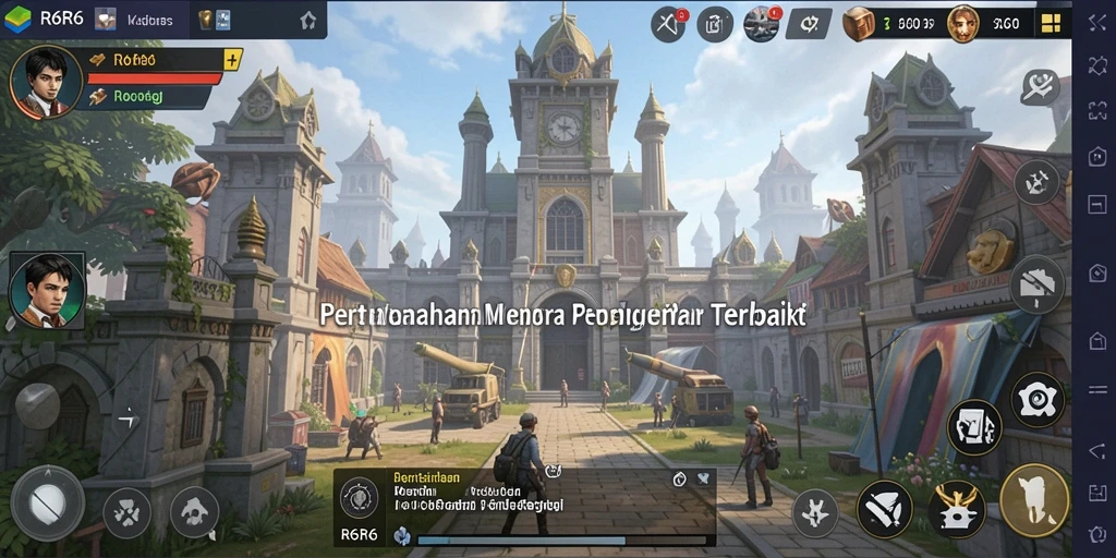 Screenshot menampilkan intensitas dan keindahan gameplay Tower Defense.