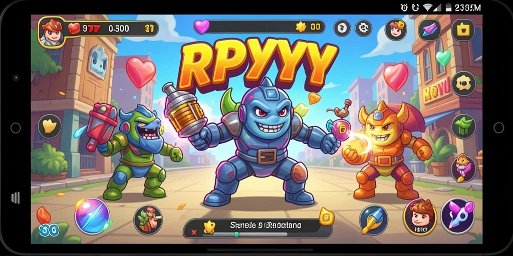 Tangkapan layar gameplay RPYYY yang menampilkan aksi seru dan tantangan menarik.