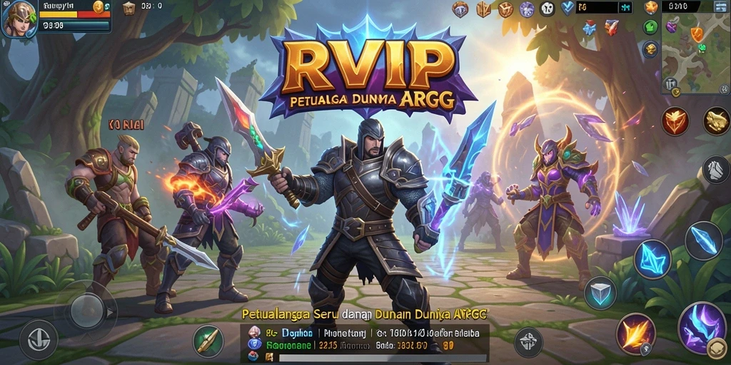 Screenshot utama RVIP menampilkan aksi seru dalam gameplay ARPG.