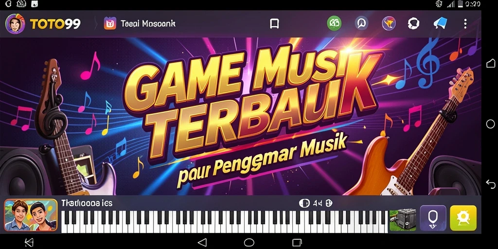 Tampilan gameplay TOTO99 menampilkan interaksi musik yang menarik dan banyak pilihan lagu.