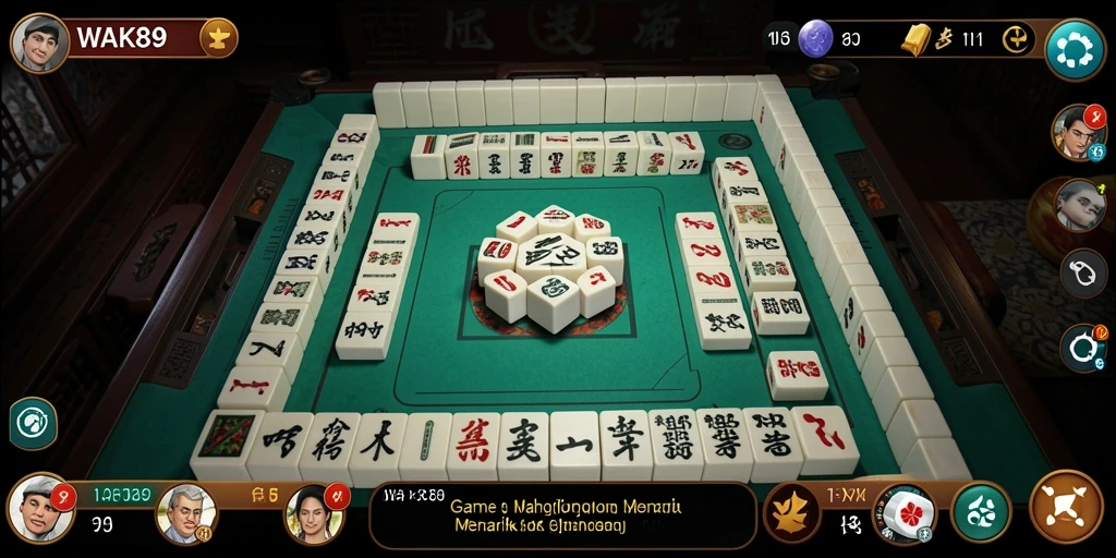 Tangkapan layar menunjukkan gameplay Mahjong yang seru dan menarik di WAK89.