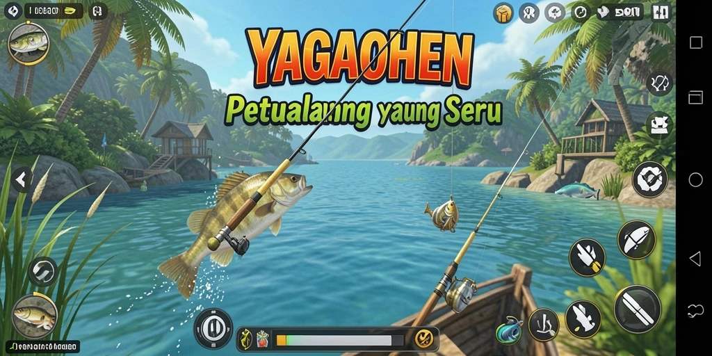 Tangkapan ikan besar di YAGAOHEN dengan grafis memukau.
